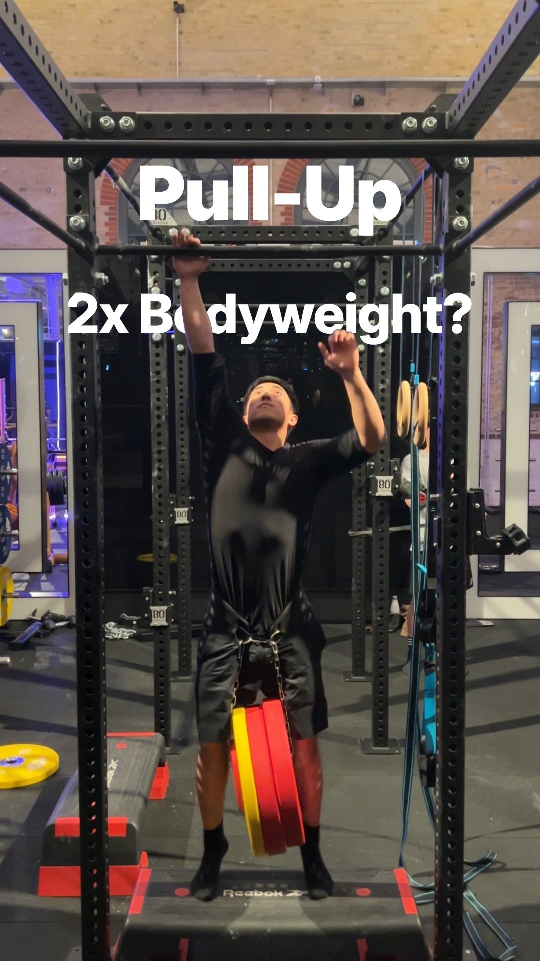 weighted pull-up at twice bodyweight